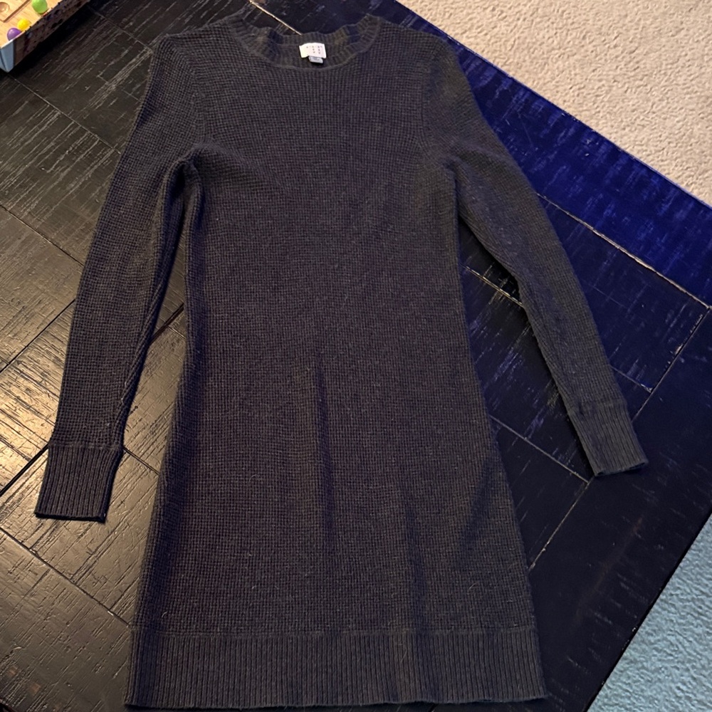 Women's a new day dark gray knit Sweater Dress xsmall